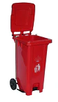 Basurero Industrial 32 Galones 120L con Pedal y Ruedas SiClean - Miniatura 6
