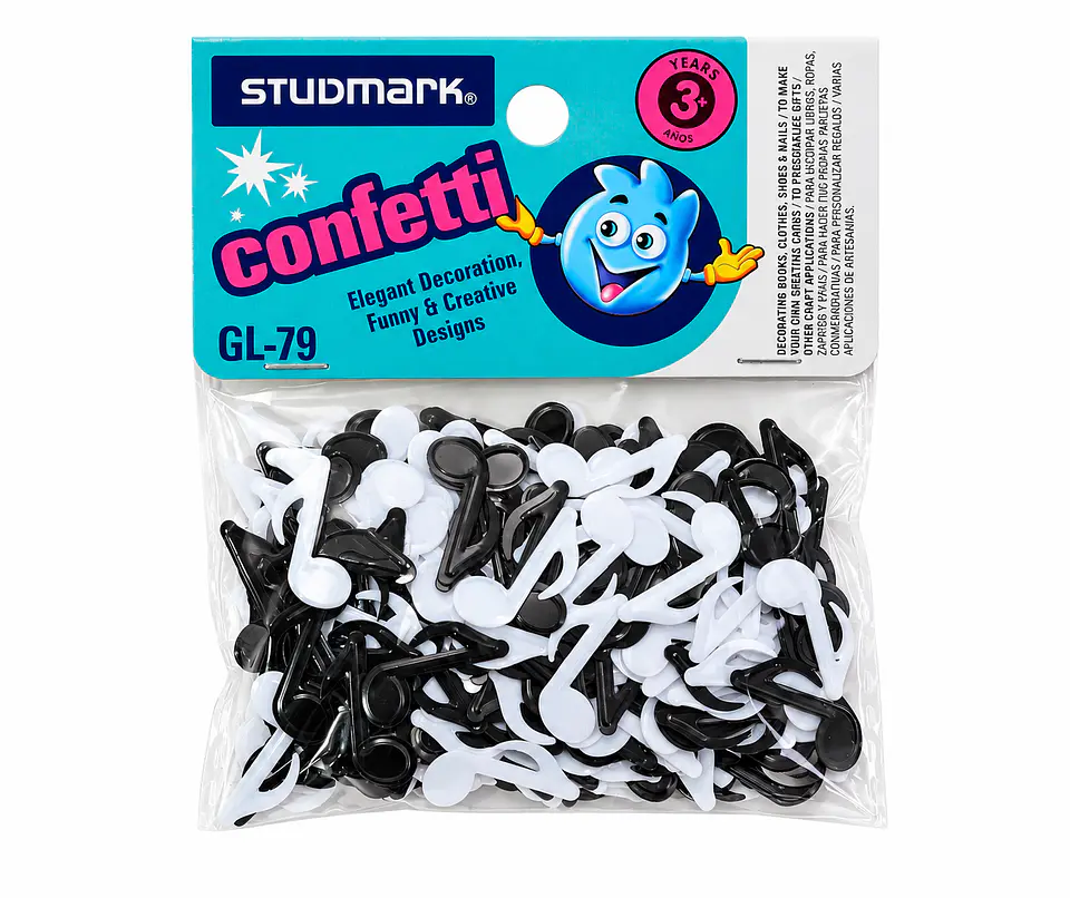 Confeti de Notas Musicales Studmark ST-GL-79 para Fiestas y Manualidades 1