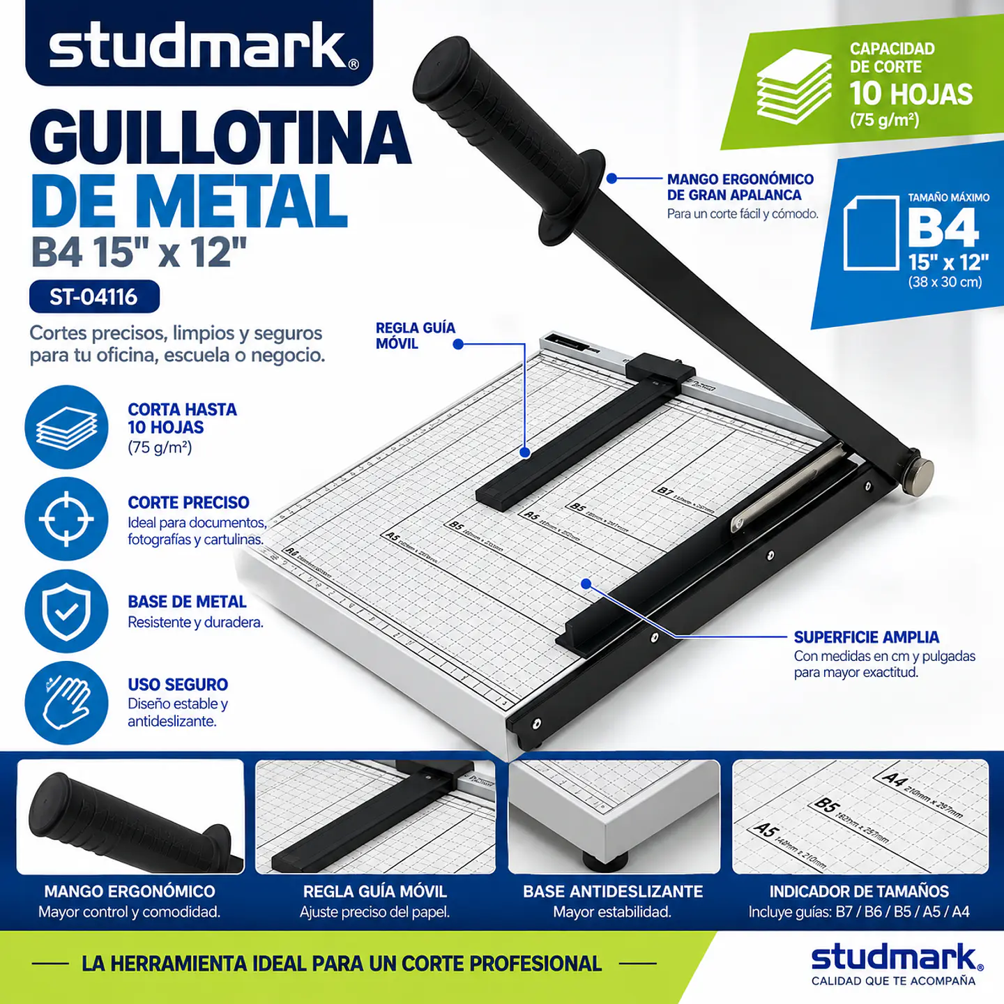 Guillotina de Metal Studmark B4 15 x 12 | ST-04116 4
