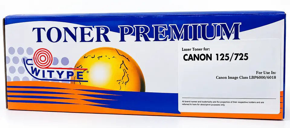 Tóner Compatible Canon 125 / 725 Negro para LBP6000, LBP6018 y MF3010 1