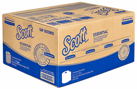 Papel Toalla Scott Essential Slim 177m Caja 6 Rollos