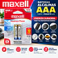 Baterías Alcalinas Maxell AAA Paquete de 2 Unidades - Miniatura 1