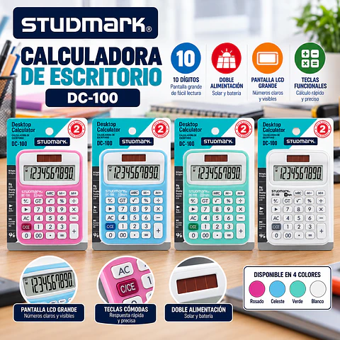 Calculadora de Escritorio Studmark ST-DC-100 10 Dígitos