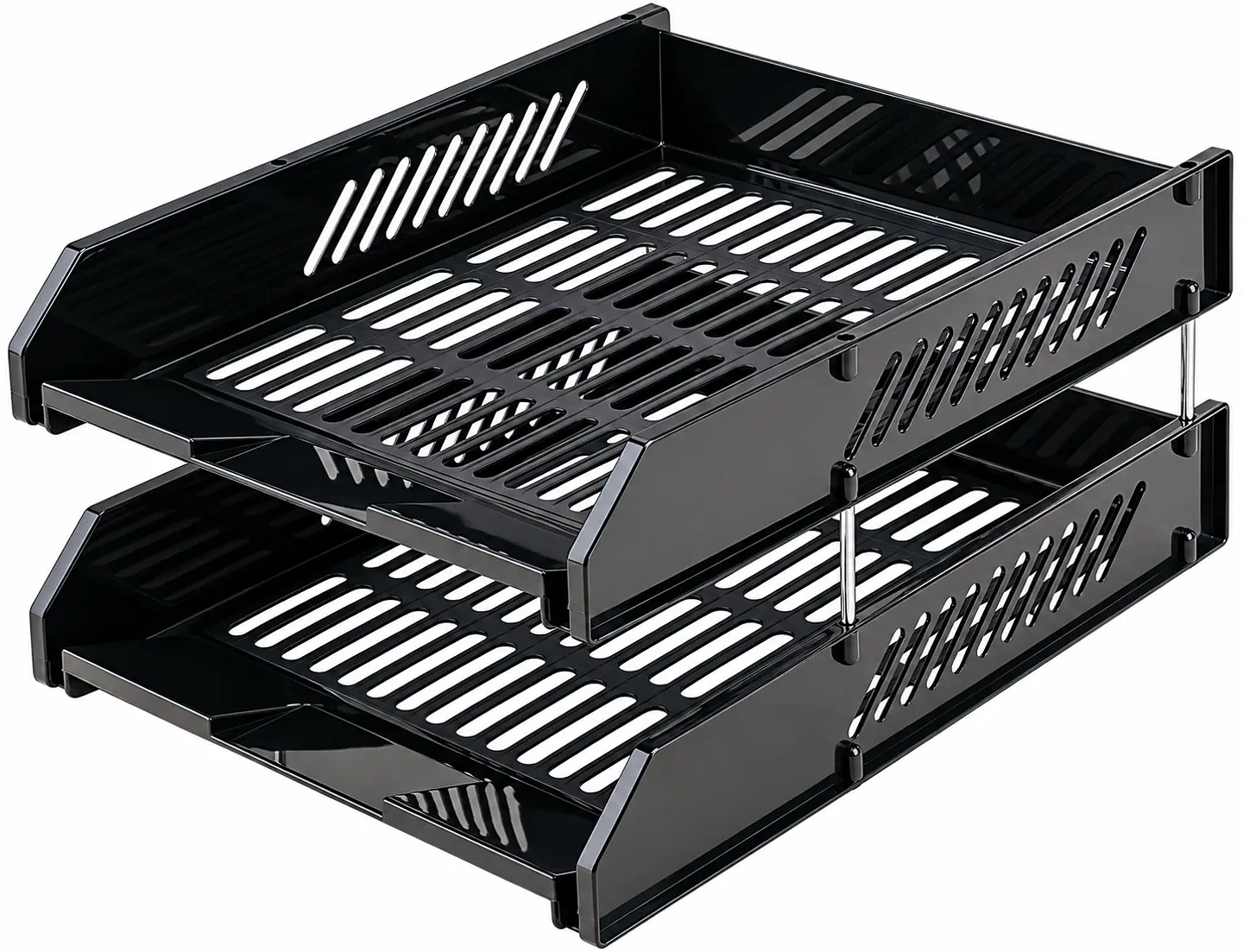 Bandeja de Escritorio A4+ Studmark Rejilla Negra ST-02036 – Set de 2 2