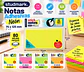 Notas Adhesivas Neón Studmark 75 x 125 mm 80 Hojas - Miniatura 1