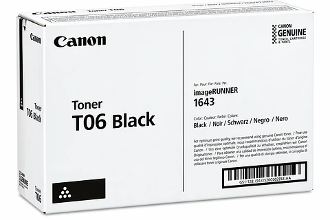 Toner Canon T06 Original Negro 3526C001AA 20,500 Páginas