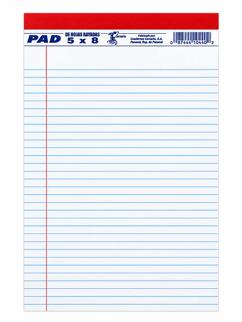 Libreta Rayada Corsario 5x8 para Apuntes y Oficina