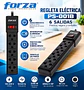Regleta Eléctrica Forza PS-001B de 6 Salidas con Interruptor y Protección contra Sobrecargas - Miniatura 1