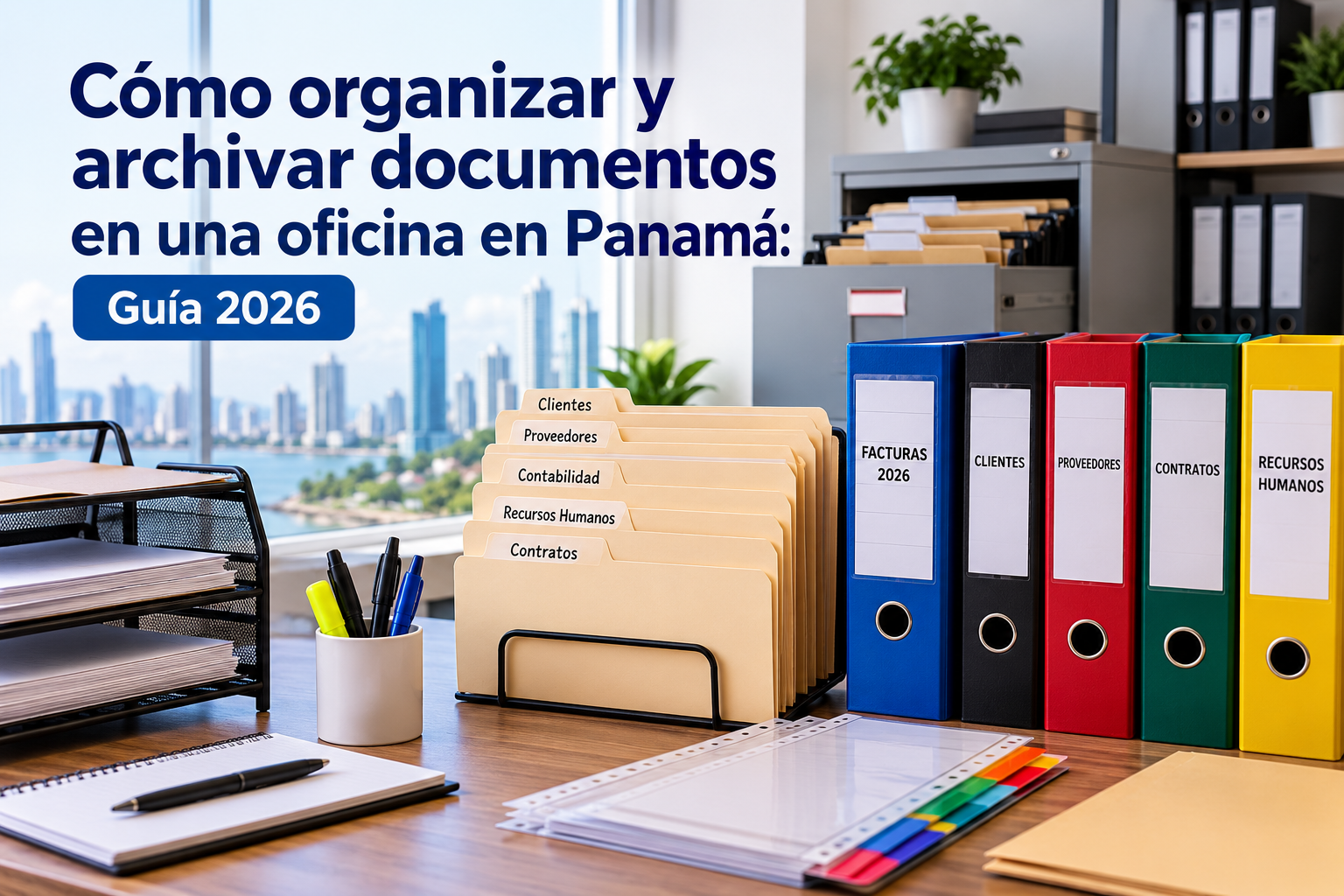 Cómo organizar y archivar documentos en una oficina en Panamá: Guía 2026