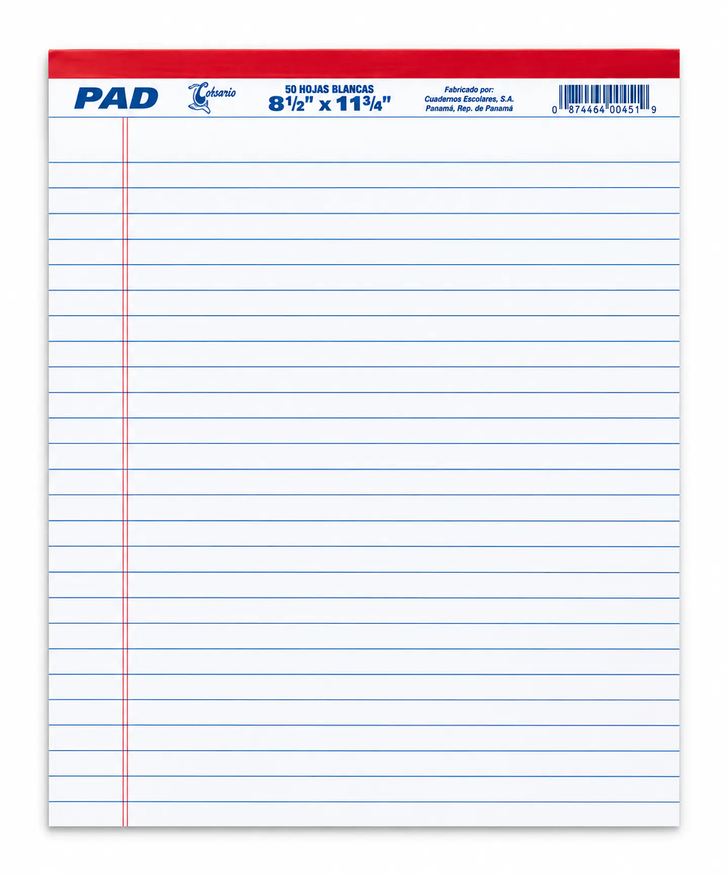 Libreta Rayada Corsario Carta para Apuntes 1