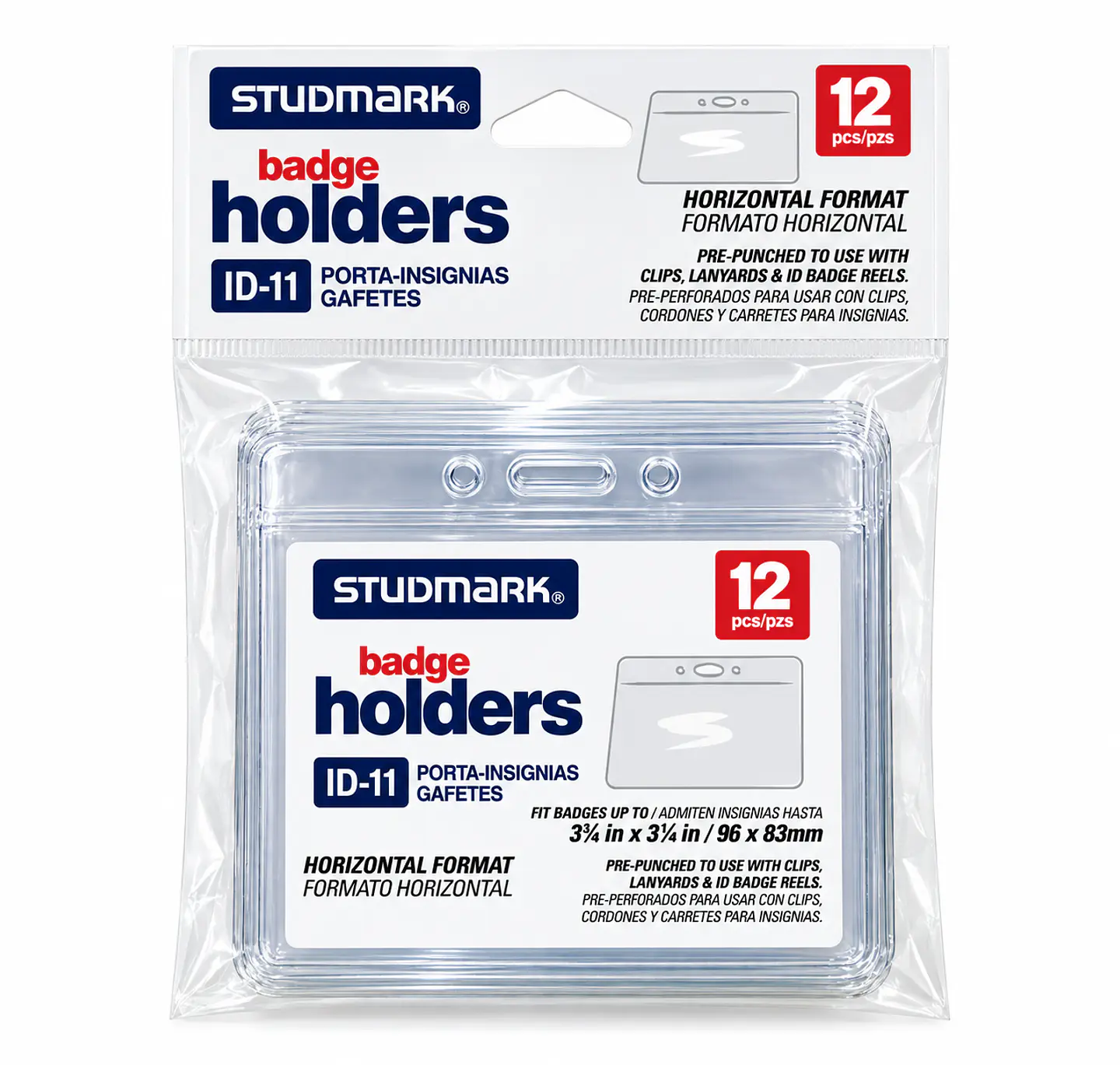 Portacredenciales Horizontal Studmark 96 x 83 mm 2