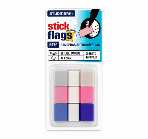 Banderitas Adhesivas Studmark con Dispensador 25 x 45 mm