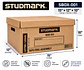 Caja de Archivo de Cartón Studmark con Tapa y Ensamblaje sin Cinta – 3 Tamaños - Miniatura 1