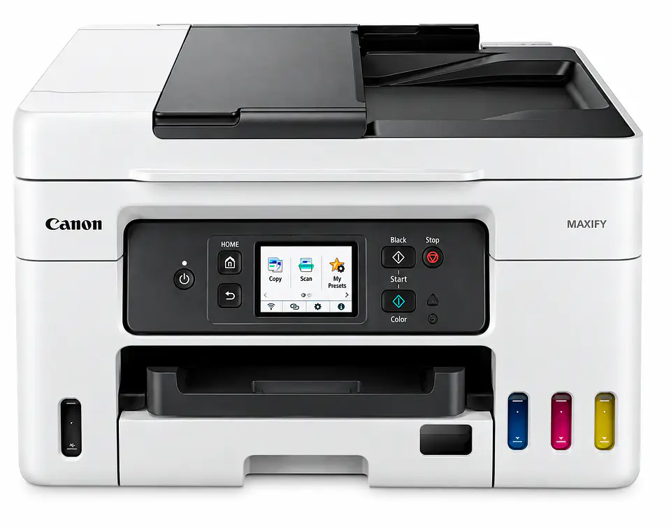 Impresora Canon MAXIFY GX4010 Multifuncional MegaTank WiFi a Color con Tanques de Tinta, Dúplex Automático, Escáner, Copiadora y Fax 1