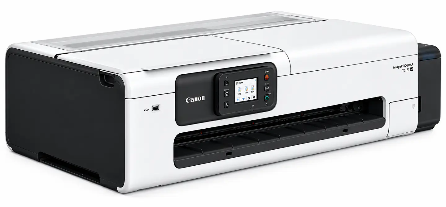 Plotter Canon imagePROGRAF TC-21M Multifuncional de 24 Pulgadas a Color con Escáner A4, Copiadora, Tanques de Tinta Pigmentada, WiFi y Ethernet – 7058C002AB 2
