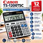 Calculadora Canon TS-1200TSC de Escritorio 12 Dígitos Solar con Función de Impuestos y Margen - Miniatura 2