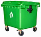Contenedor de Basura Industrial SiClean 1100 Litros (290 Galones) con Tapa, 4 Ruedas y Frenos - Miniatura 3