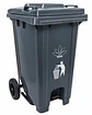 Basurero Industrial SiClean de 100 Litros (26 Galones) con Pedal, Tapa y Ruedas para Comercios, Oficinas y Hospitales - Miniatura 3