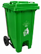 Basurero Industrial SiClean de 100 Litros (26 Galones) con Pedal, Tapa y Ruedas para Comercios, Oficinas y Hospitales - Miniatura 5