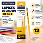 Lápiz de Grafito Studmark HB No. 2 con Borrador, Caja de 12 Unidades ST-03403 - Miniatura 2