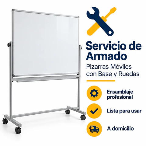 Armado de Pizarras Móviles con Base y Ruedas