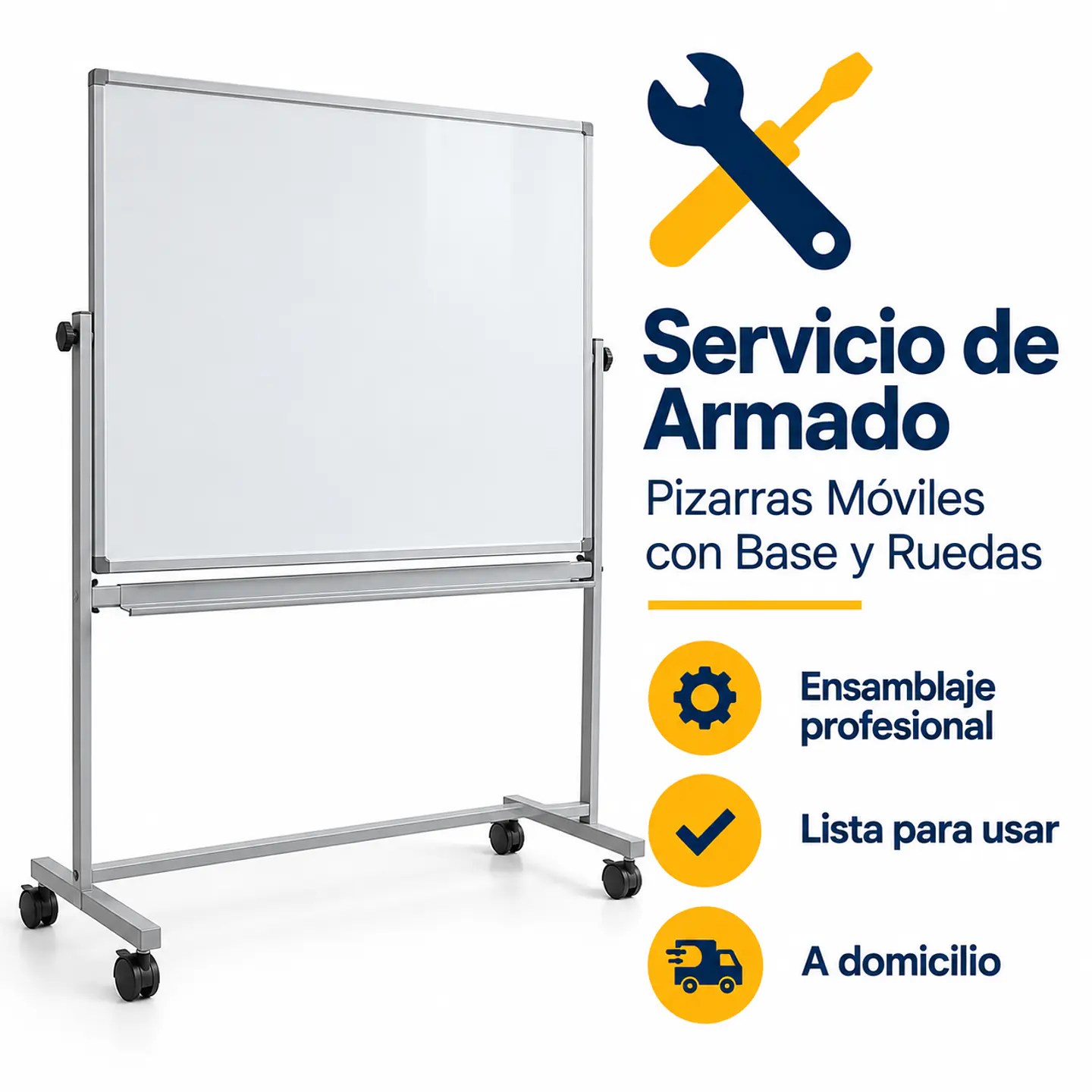 Armado de Pizarras Móviles con Base y Ruedas 1