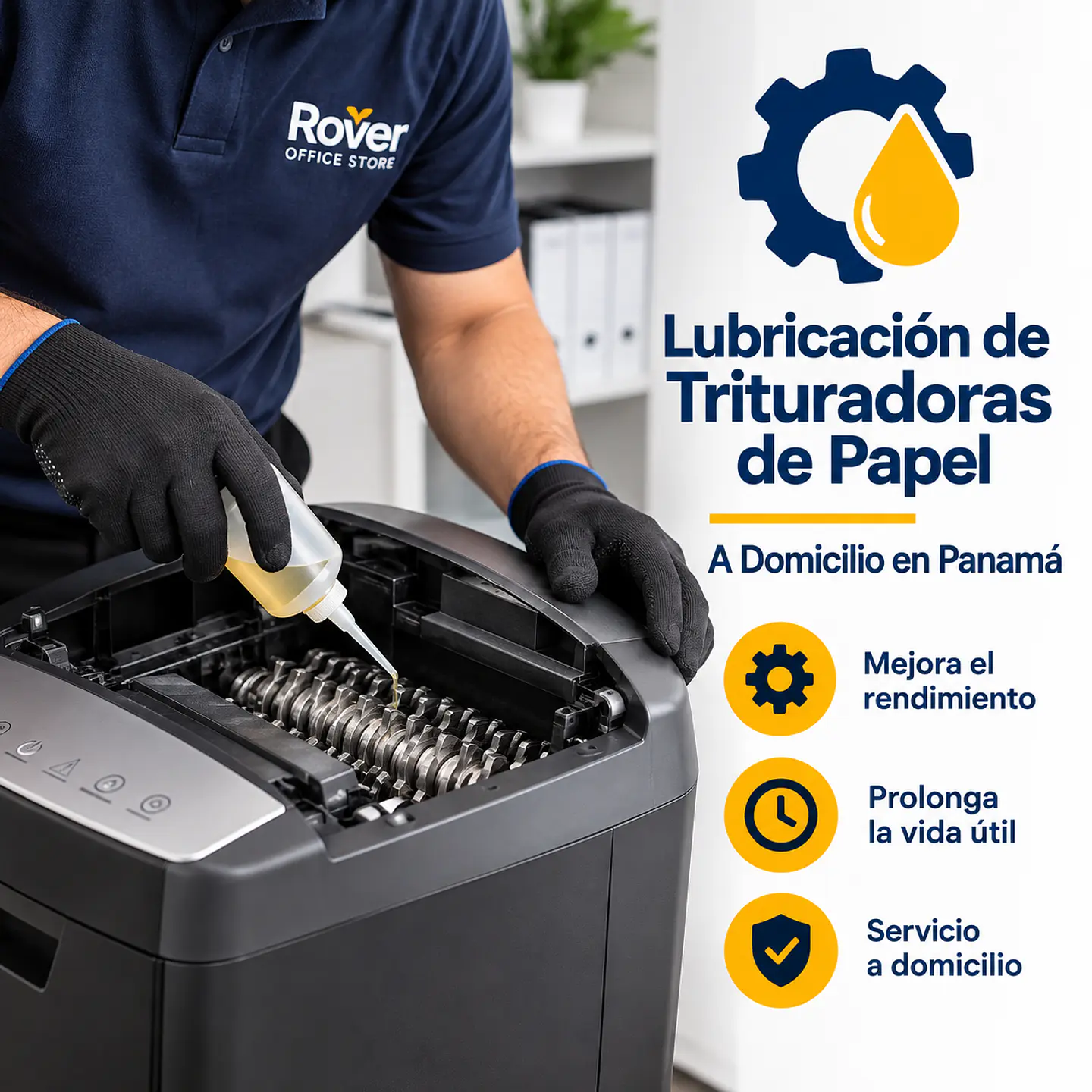 Lubricación de Trituradoras de Papel a Domicilio en Panamá 1