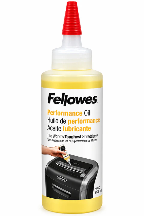 Aceite Lubricante Fellowes para Trituradoras de Papel | 120 ml y 355 ml