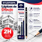 Lápices de Grafito Studmark para Dibujo Artístico y Técnico | Graduaciones H, HB, B, 2B a 8B y F - Miniatura 2