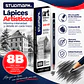 Lápices de Grafito Studmark para Dibujo Artístico y Técnico | Graduaciones H, HB, B, 2B a 8B y F - Miniatura 8