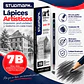 Lápices de Grafito Studmark para Dibujo Artístico y Técnico | Graduaciones H, HB, B, 2B a 8B y F - Miniatura 7