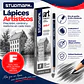 Lápices de Grafito Studmark para Dibujo Artístico y Técnico | Graduaciones H, HB, B, 2B a 8B y F - Miniatura 10