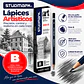 Lápices de Grafito Studmark para Dibujo Artístico y Técnico | Graduaciones H, HB, B, 2B a 8B y F - Miniatura 9