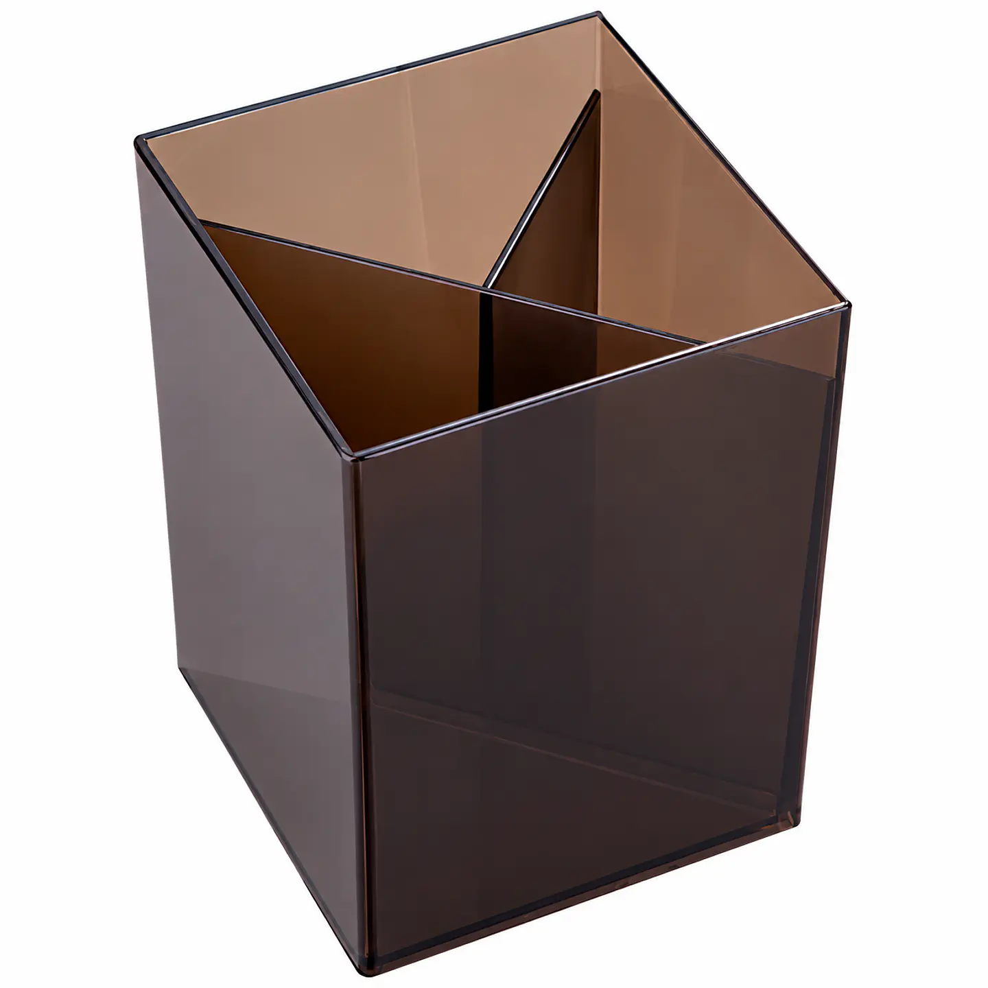 Portalápiz Studmark Rectangular Ahumado con Divisiones para Escritorio ST-02051 1