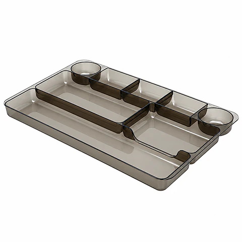 Organizador de Gavetas Studmark ST-02050 Plástico Ahumado para Oficina