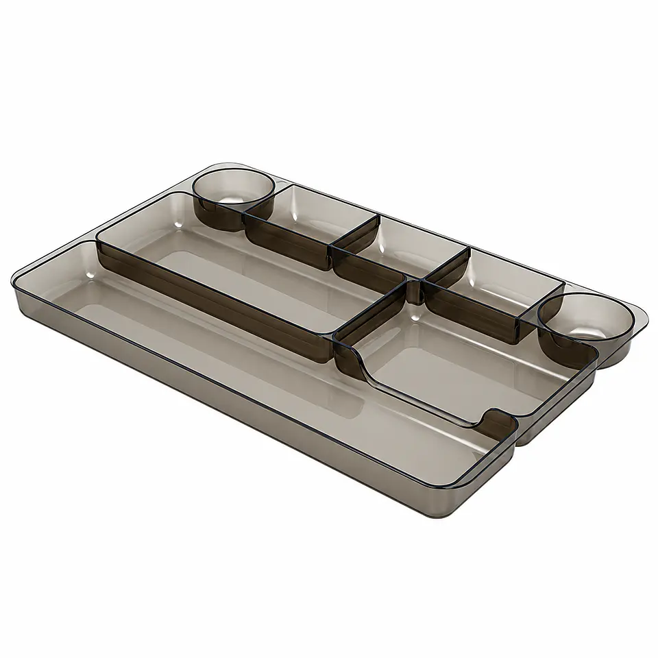 Organizador de Gavetas Studmark ST-02050 Plástico Ahumado para Oficina 1