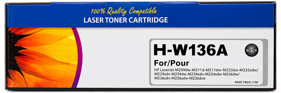 Tóner Compatible HP 136A W1360A Negro para HP LaserJet M209, M211, M233, M234 y M236 1