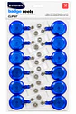 Sujetadores Retráctiles Studmark Azules para Credenciales, Gafetes, Carnés e Insignias con Cordón Extensible de 72 cm – Paquete de 12 Unidades - Miniatura 1