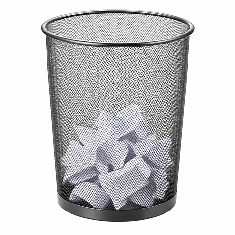 Cesto para Basura de Malla Metálica Studmark | Papelera de Oficina | ST-ME-601-A