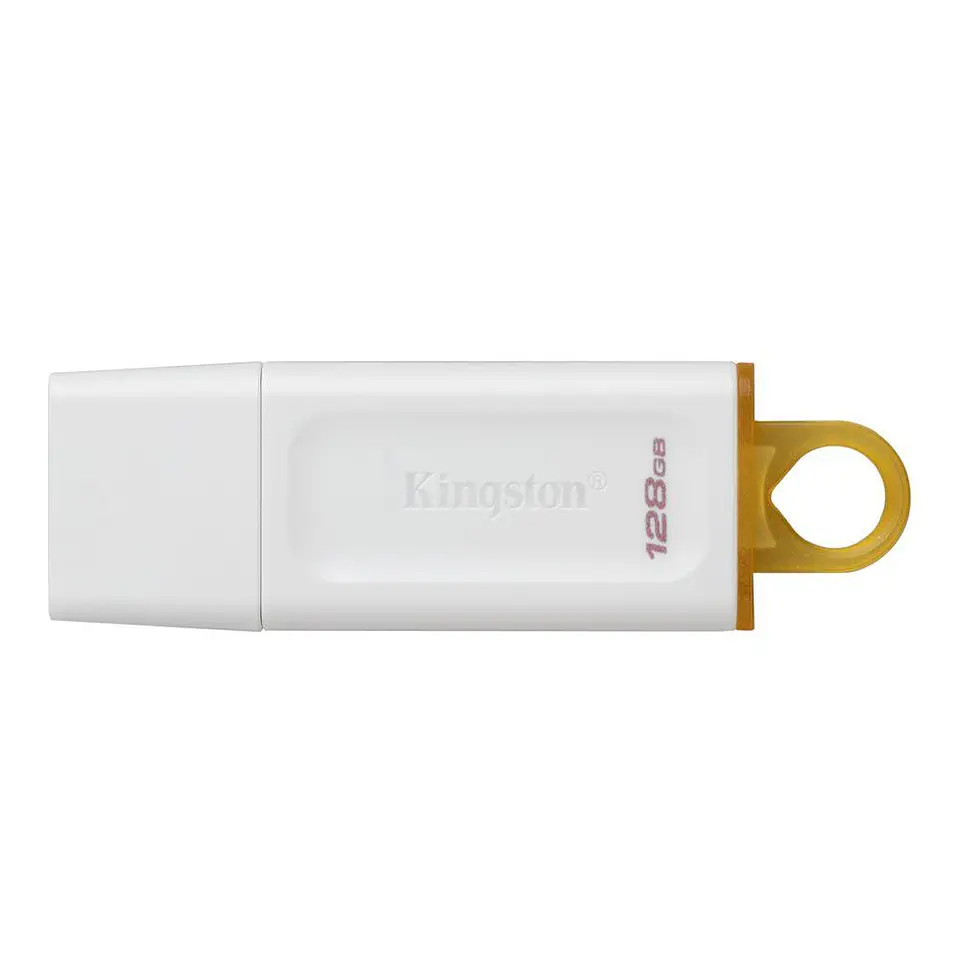 Memoria USB Kingston DataTraveler Exodia KC-U2G 128GB USB 3.0 Tipo A Blanco y Amarillo – Almacenamiento Portátil para PC y Laptop 1