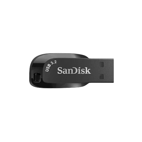Memoria USB SanDisk Ultra Shift de 32GB, 64GB, 128GB y 256GB USB 3.2 Gen 1 – Pendrive USB-A Compacto para Computadoras y Laptops, Disponible en Negro, Azul, Orquídea Cattleya y Onagra