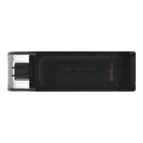 Memoria USB-C Kingston DataTraveler 70 de 64GB y 128GB USB 3.2 Gen 1 – Pendrive Tipo C para Laptops, Computadoras y Tablets Compatibles