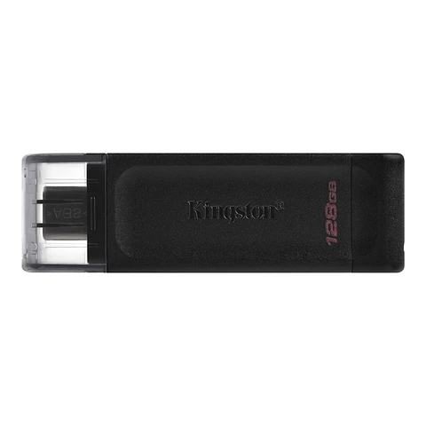 Memoria USB-C Kingston DataTraveler 70 de 64GB y 128GB USB 3.2 Gen 1 – Pendrive Tipo C para Laptops, Computadoras y Tablets Compatibles