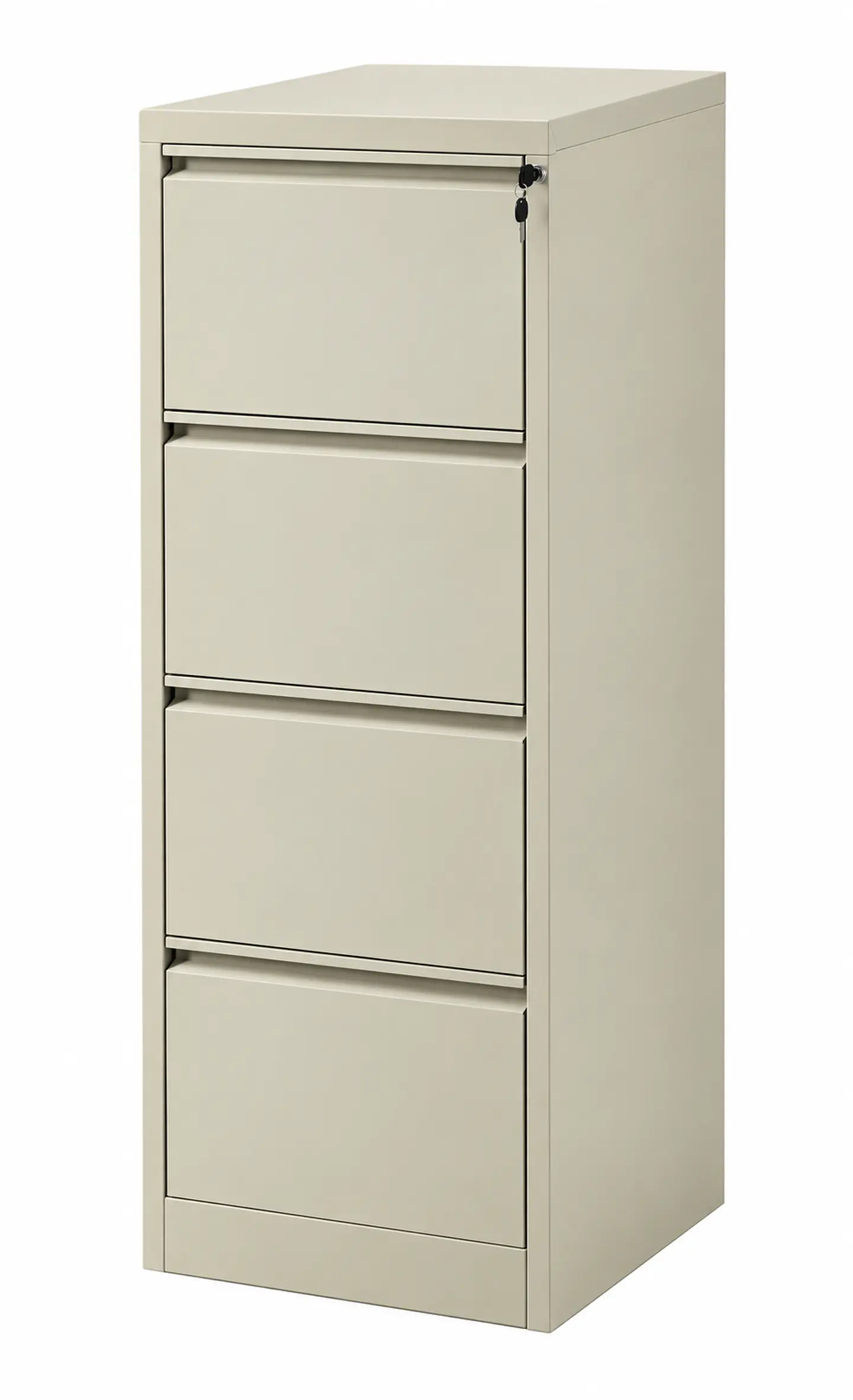 Archivador Metálico Studmark de 4 Gavetas Color Crema para Oficina ST-FC-004-BG 1