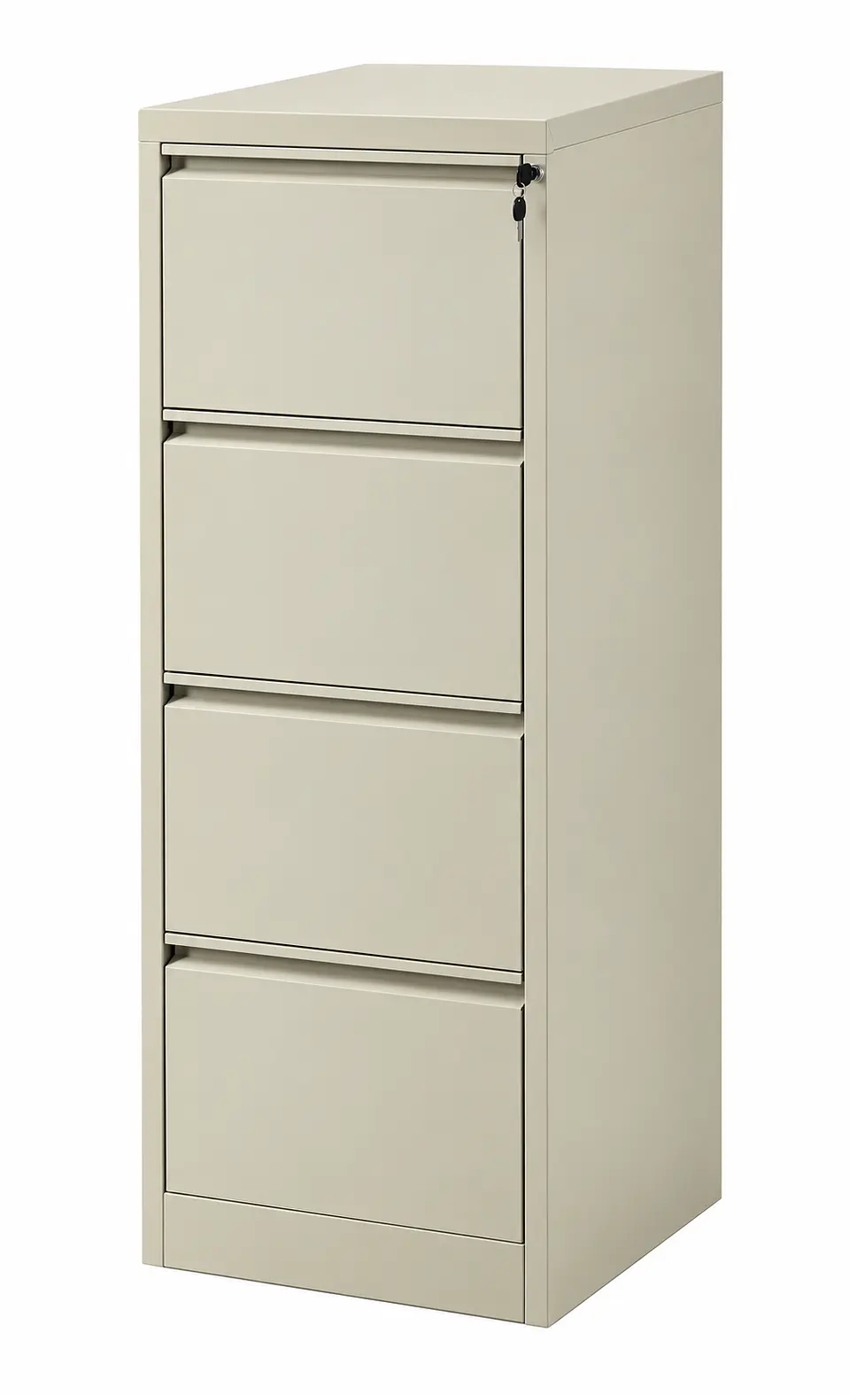 Archivador Metálico Studmark de 4 Gavetas Color Crema para Oficina ST-FC-004-BG 1