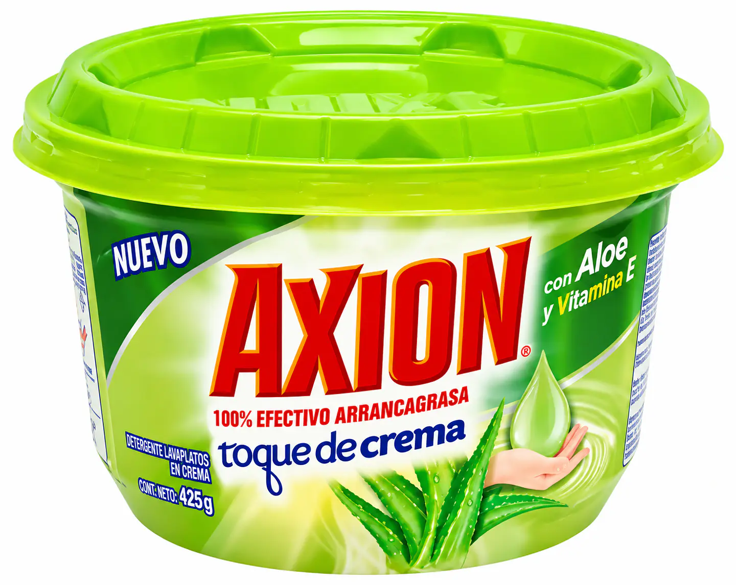 Lavaplatos Axion en Crema Desengrasante para Platos, Ollas y Utensilios de Cocina 1