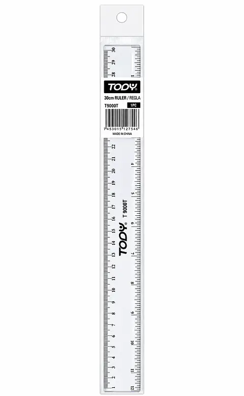 Regla Transparente 30 cm (12") T9000T