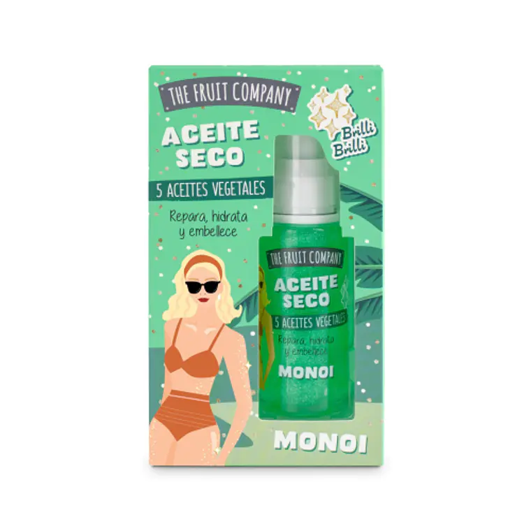Óleo seco c/ Glitter - Monoi 1