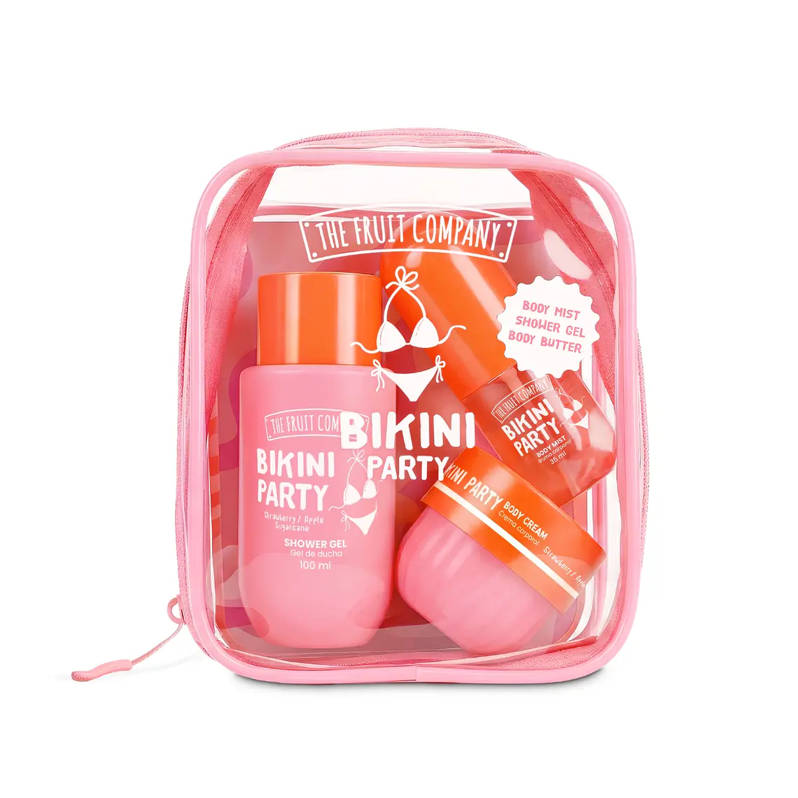 KIT DE VIAGEM BIKINI PARTY (BODY MIST + GEL DE BANHO + MANTEIGA CORPORAL) 1