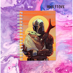 Cuaderno Mandalorian y Baby Yoda 1